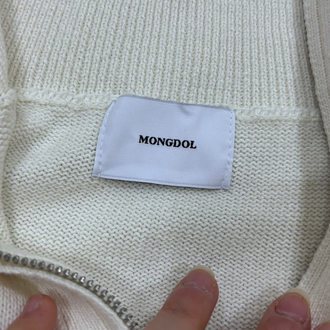 F 몽돌 반집업 맨투맨 티셔츠 0323E 상품이미지3