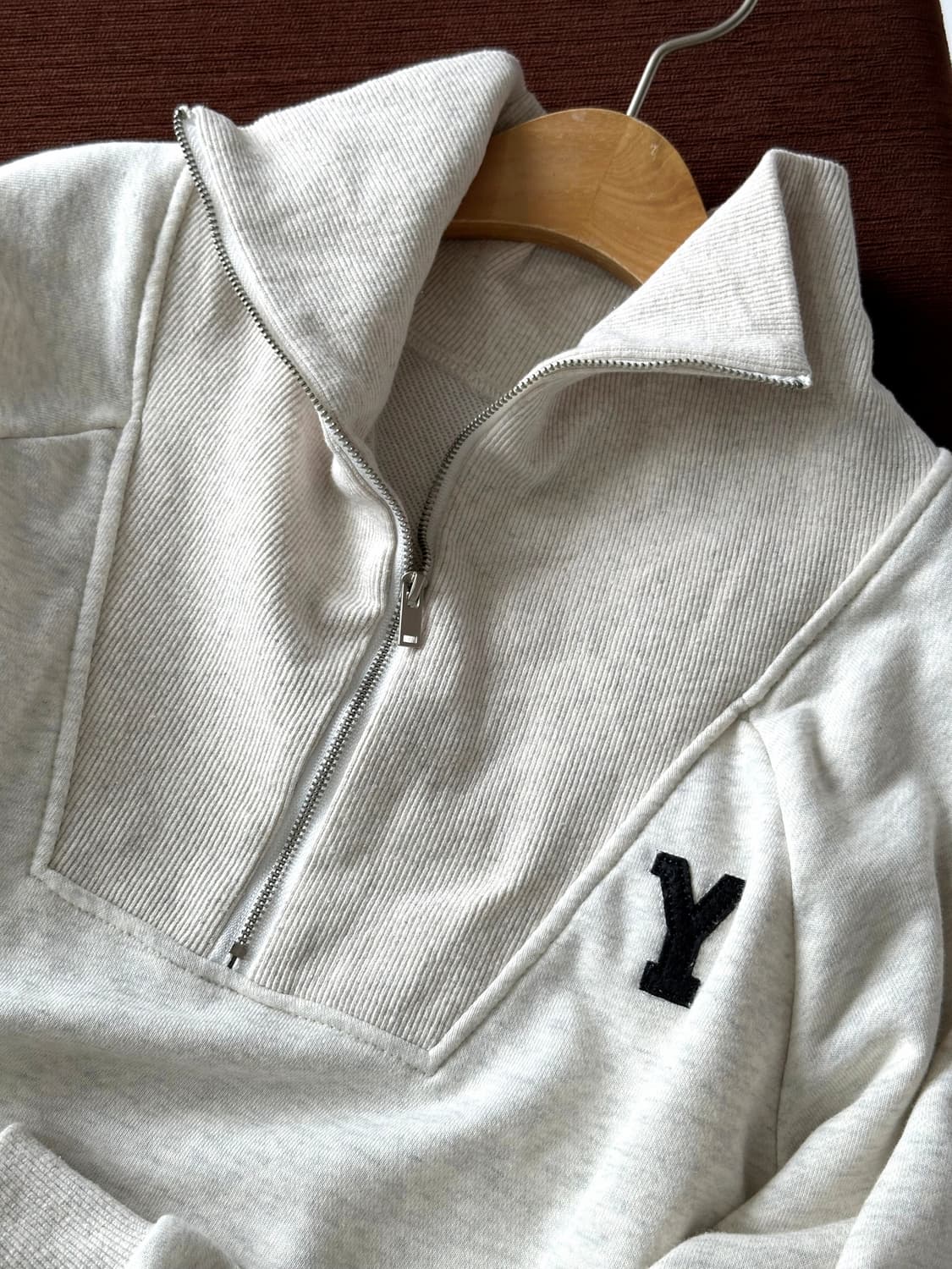 2way rib neck wide sweat P/O 상품이미지2