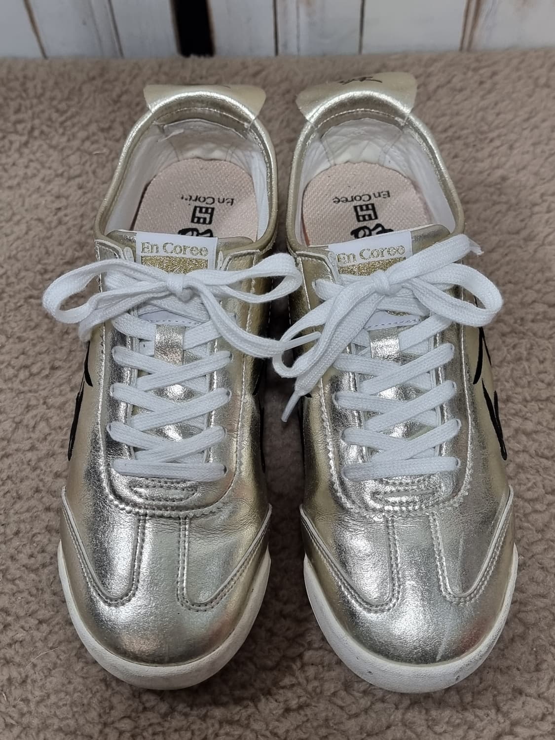 언코리 클래식 골드블랙 스니커즈 (D146 상품이미지3