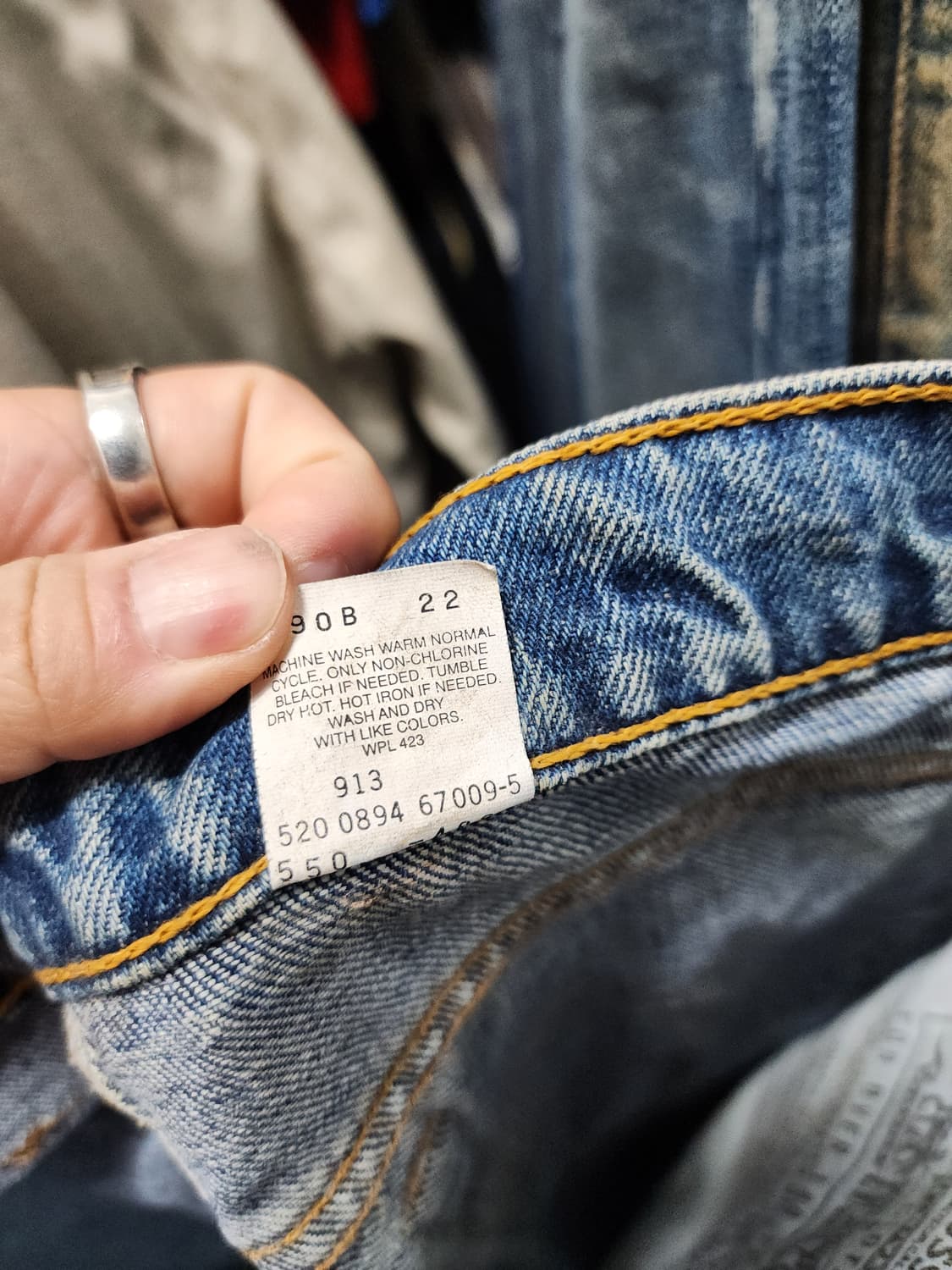 리바이스 90s USA 와이드 청바지 상품이미지9