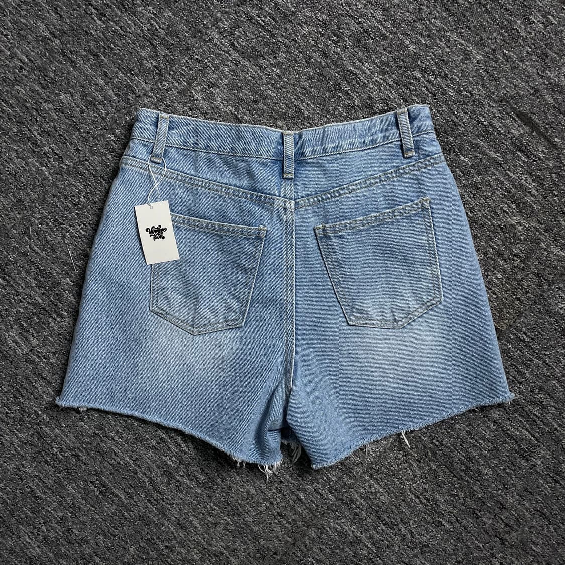 빈티지 우먼스 커팅 데님 숏 팬츠o 2403 상품이미지2