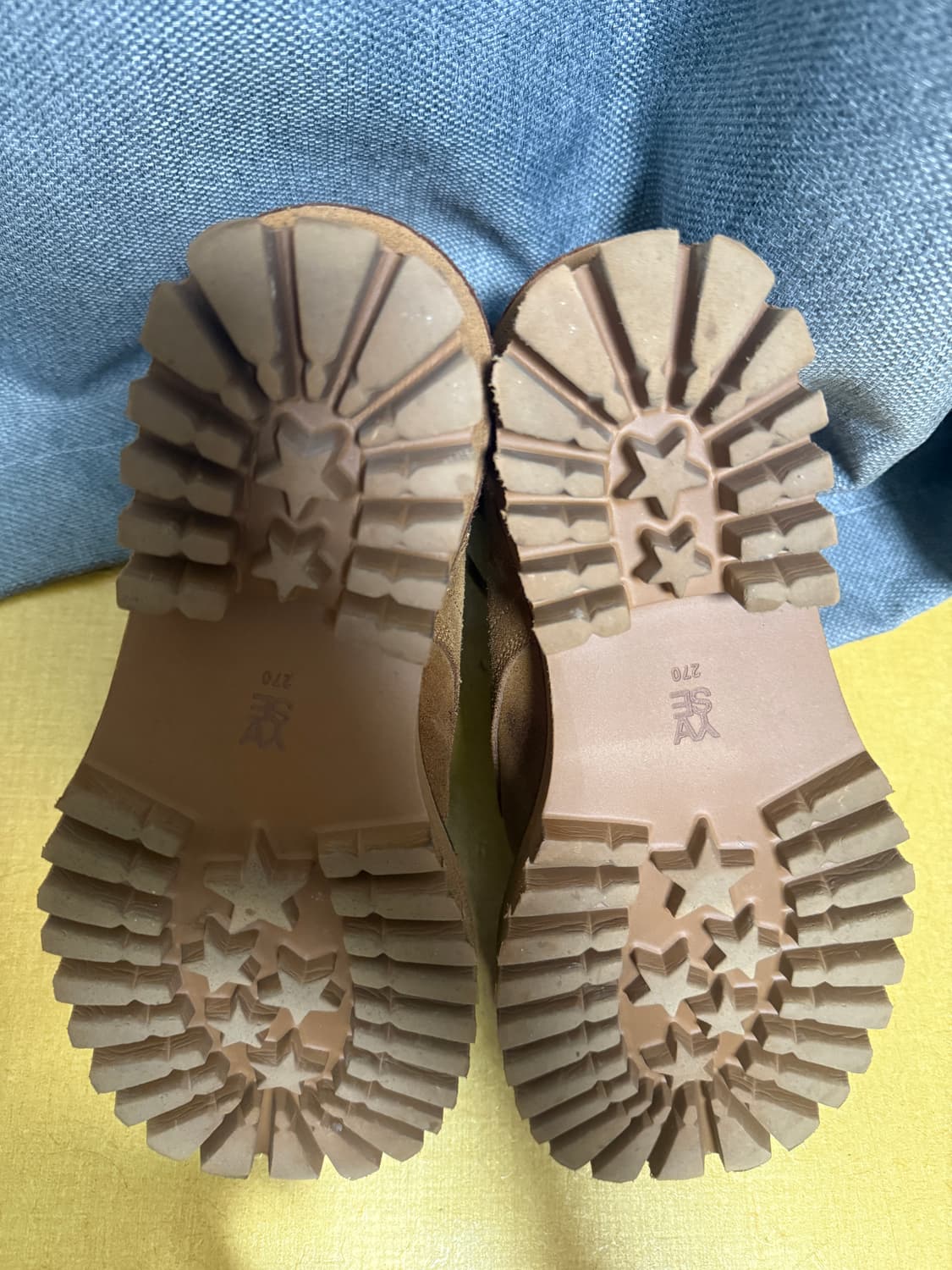 야세 6.5cm 에어 코만도솔 카우하이드 부츠 270 1회착 상품이미지5