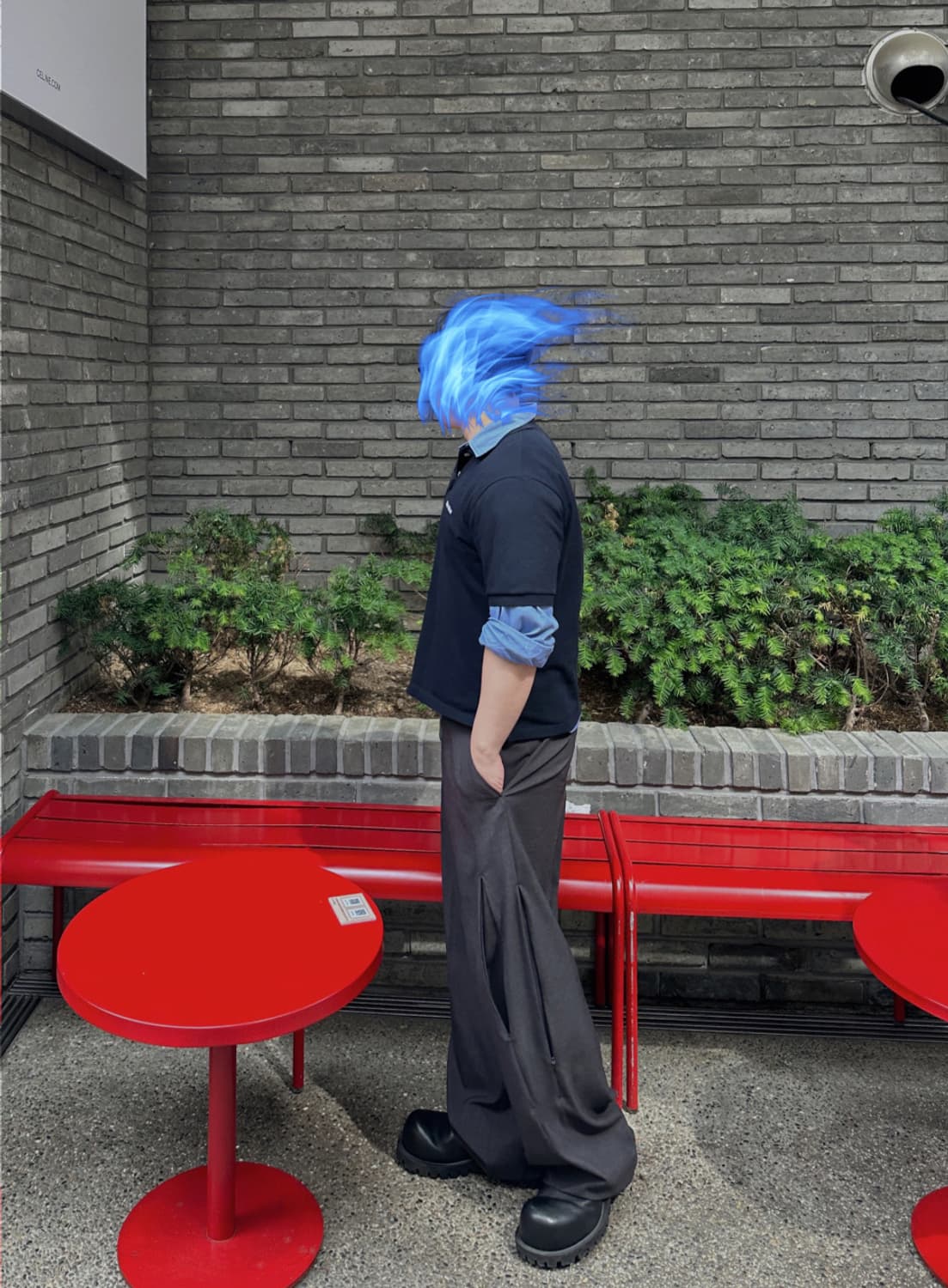 논노드 Flexible side slacks pants- Charcoal 상품이미지3