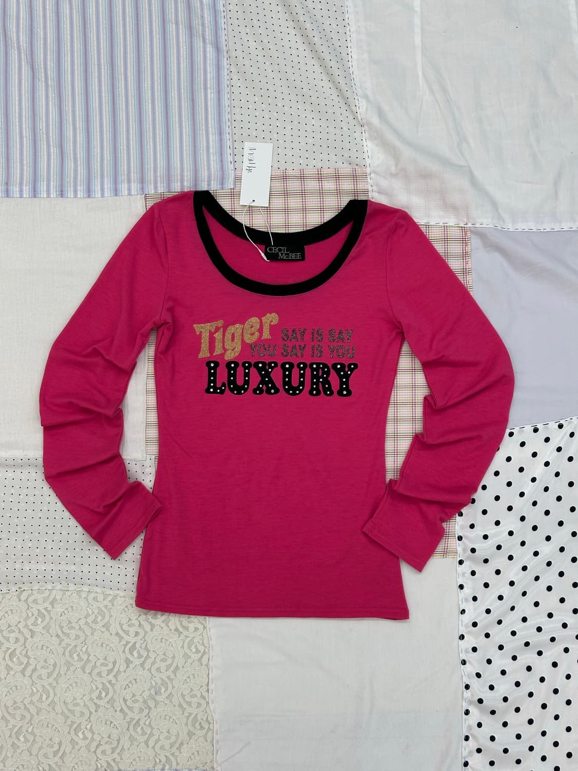 펑키 핑크 슬림 티셔츠 상품이미지7