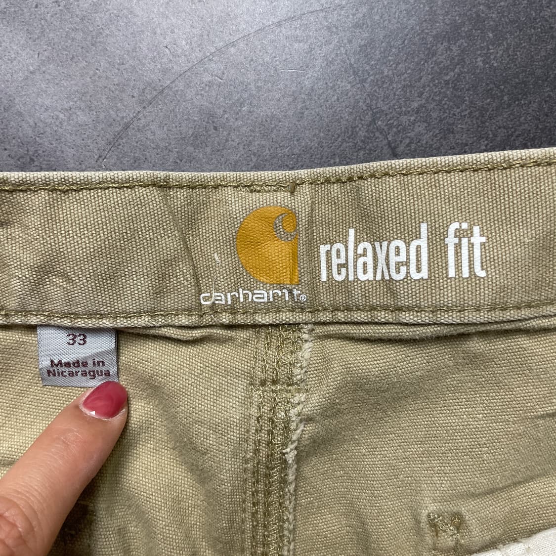 CARHARTT 칼하트 베이지 유틸리티 워크 하프팬츠 A01043 상품이미지8