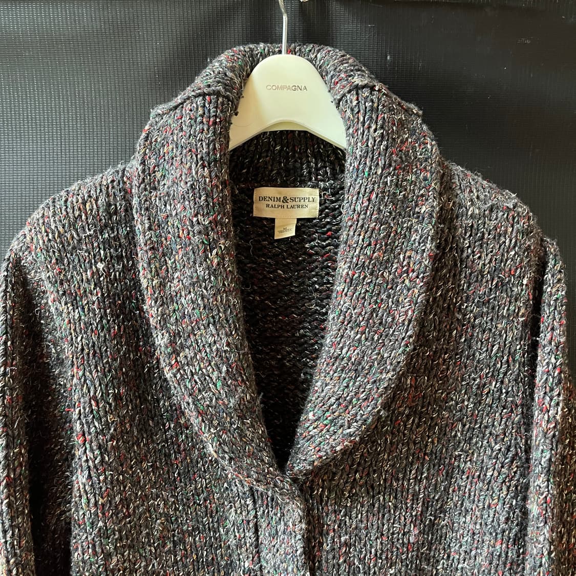 폴로 데님앤서플라이 울 멀베리 실크 숄카라 헤비 가디건 상품이미지2