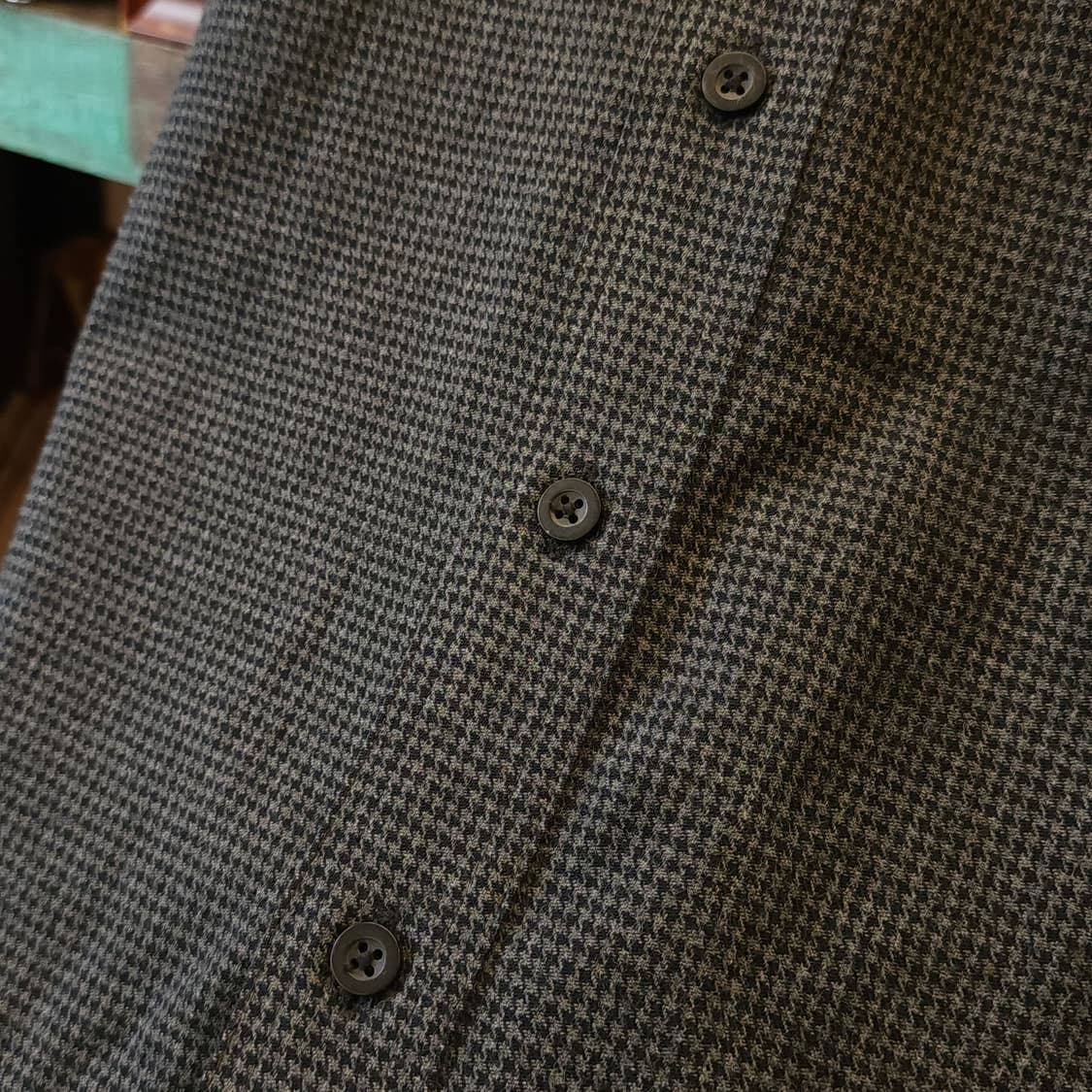 90s 엘엘빈 셔츠 하운드투스 패턴 워크셔츠 그레이 xxl 빅사이즈 상품이미지10