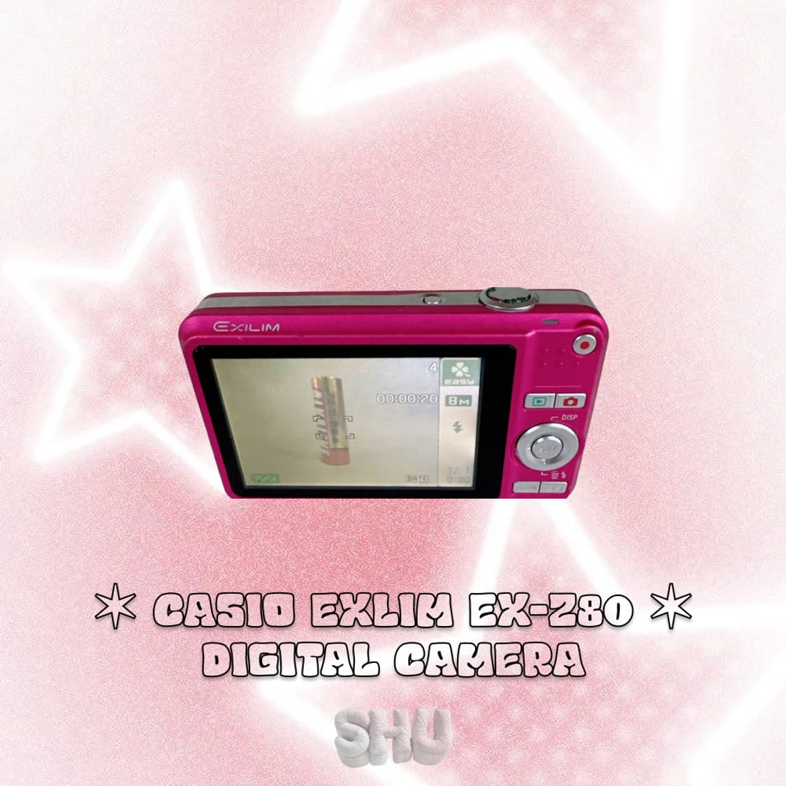 카시오 엑슬림 EX-Z80 빈티지 디카 체리핑크 상품이미지4