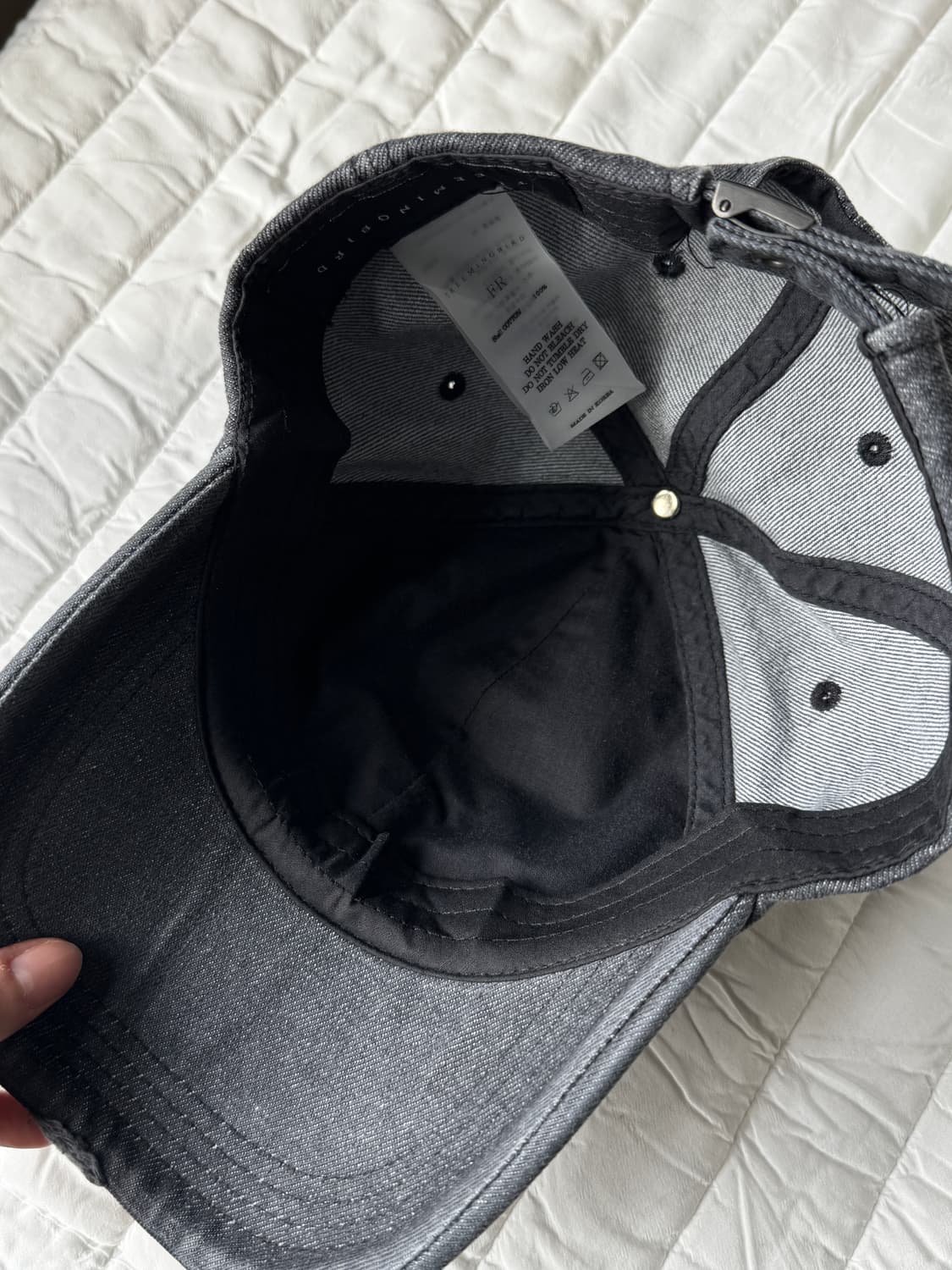 (거의새상품) 트리밍버드 볼캡 차콜 단종템 상품이미지2