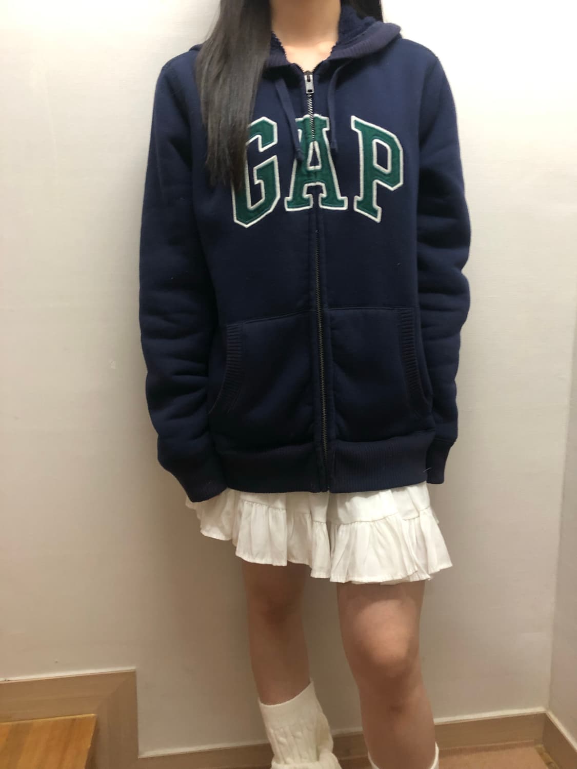 빈티지 갭 네이비 후드집업 상품이미지5