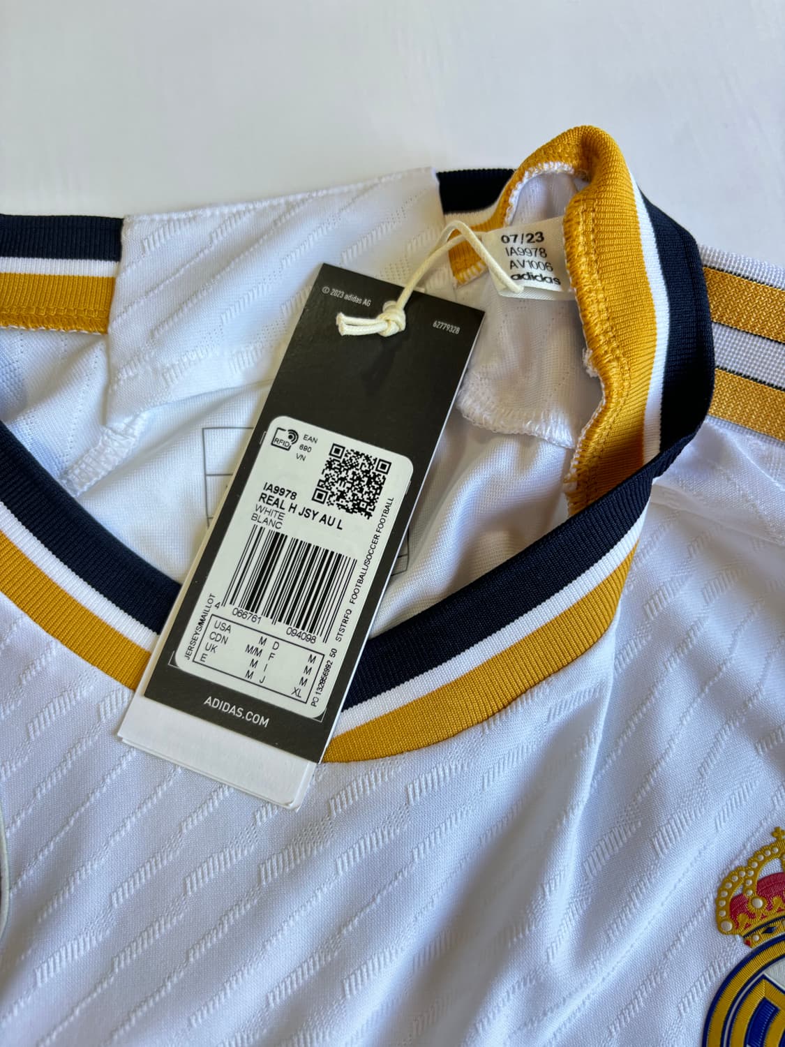 23-24 레알마드리드 어센틱 벨링엄 긴팔 해외 M 상품이미지6