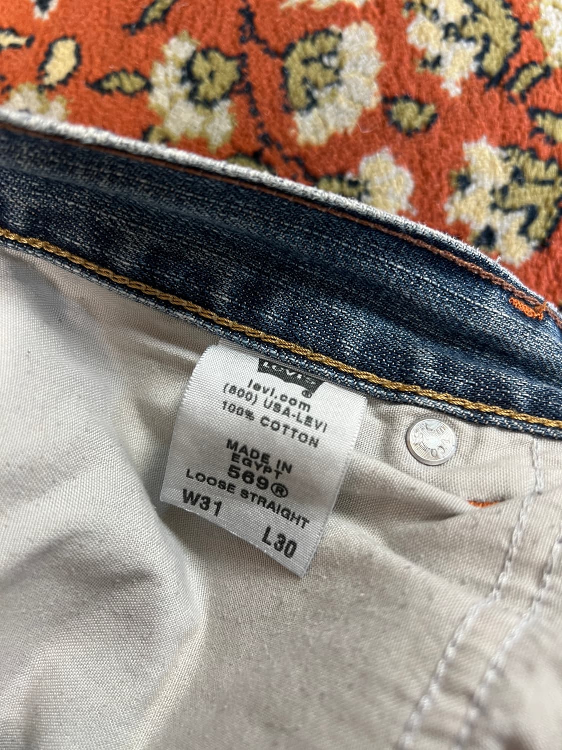 [31] LEVIS 리바이스 빈티지 569 루즈 스트레이트 데님팬츠 상품이미지4