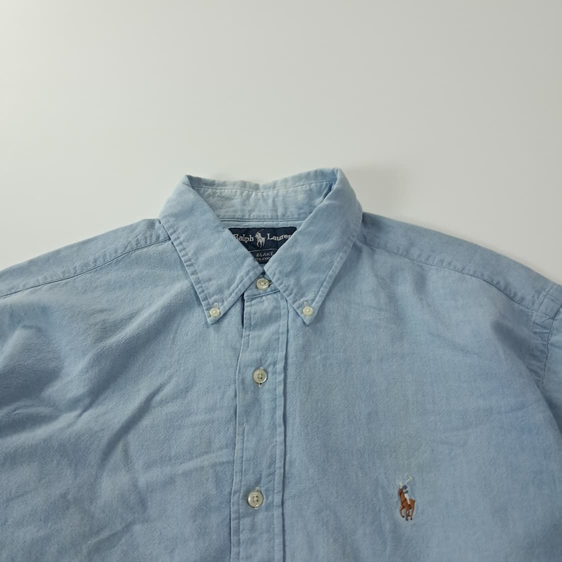 CK297 L 폴로 90s 일본판 멀티포니 샴브레이 셔츠 남방 상품이미지2