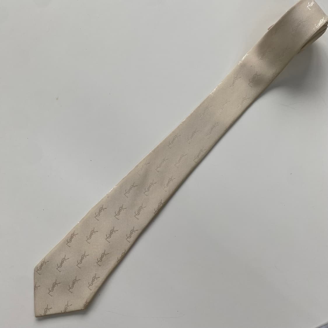 YSL 입생로랑 모노그램 명품 정품 넥타이 7.8cm 상품이미지5