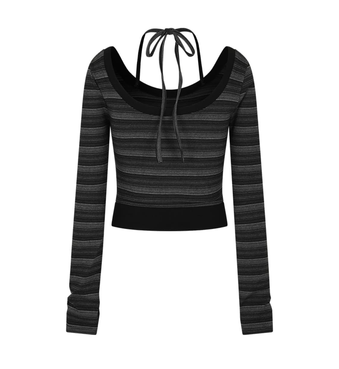 큐리티 U넥 스트라이프 롱슬리브 상품이미지2