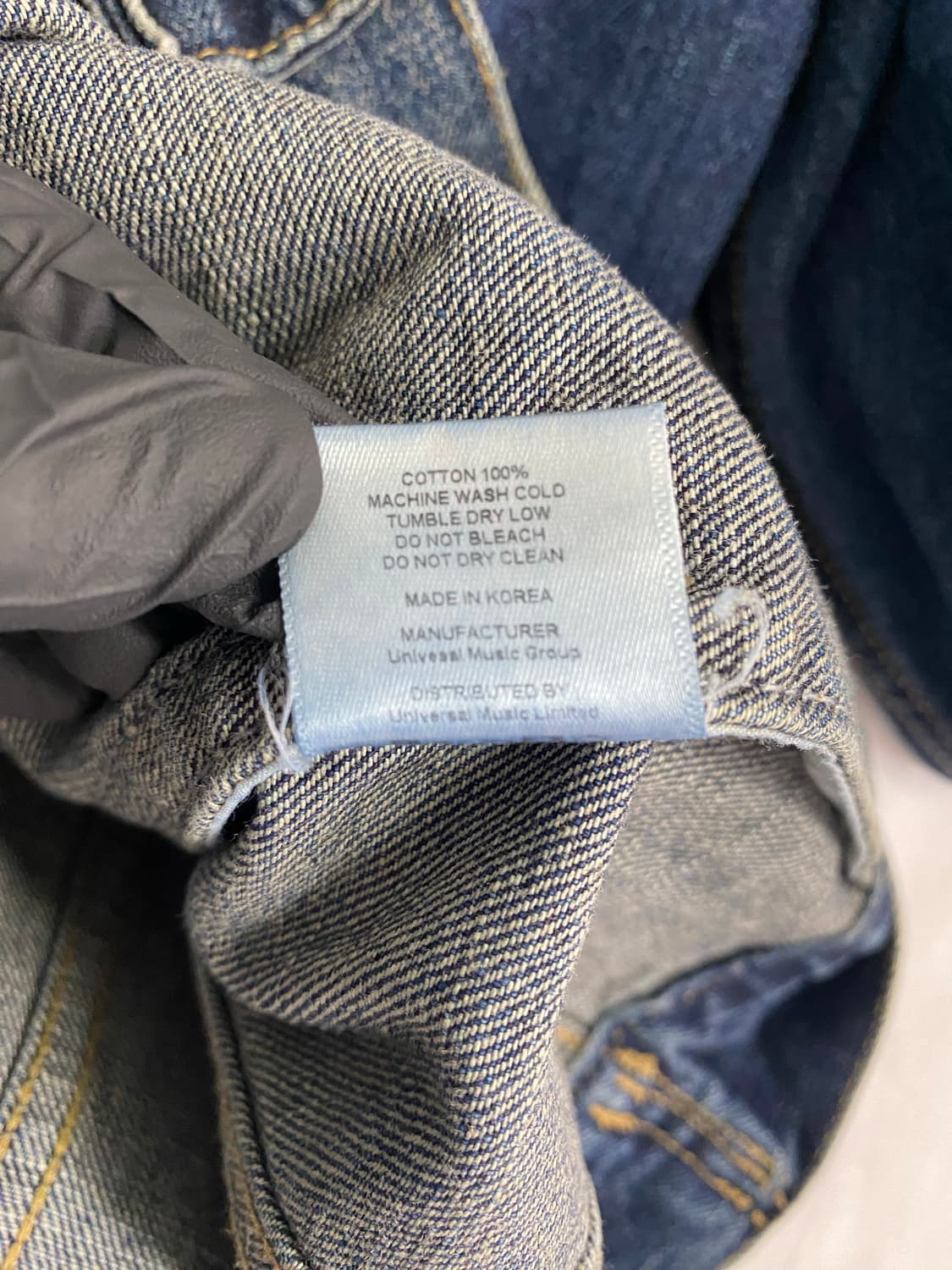 저스틴 비버 퍼포즈투어 데님 청자켓 M 상품이미지7