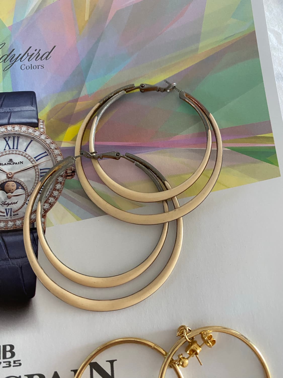 일본수입 침형 귀걸이 4종 세트 상품이미지3