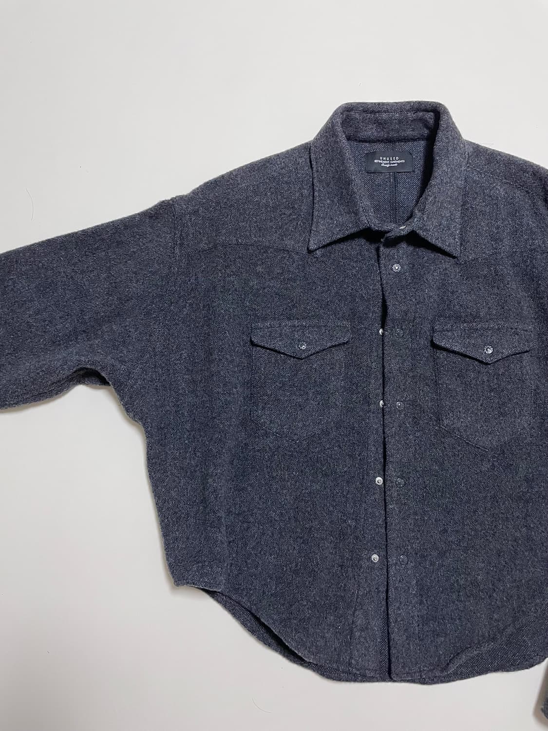 언유즈드 울 웨스턴 오버셔츠 숏자켓 상품이미지5