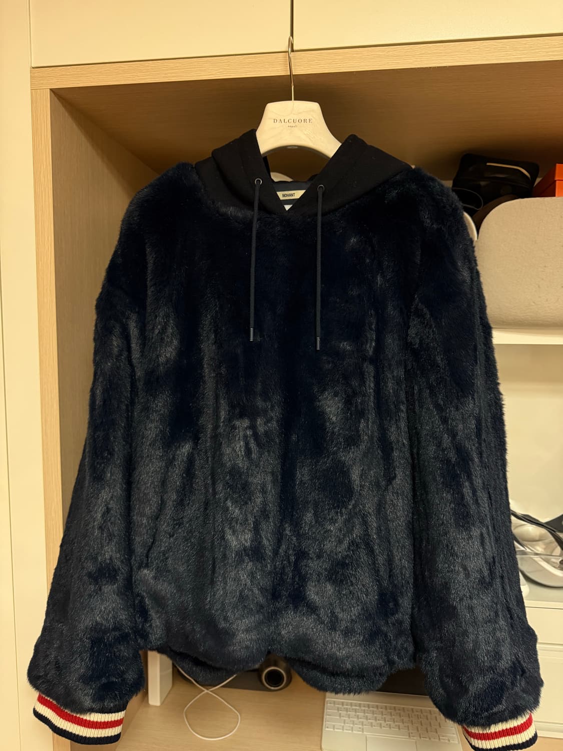 노앙 faux fur후드 OS (한정판) 상품이미지2