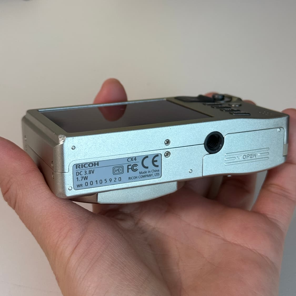 리코 ricoh cx4 빈티지 디카 디지털카메라 골드실버 상품이미지7