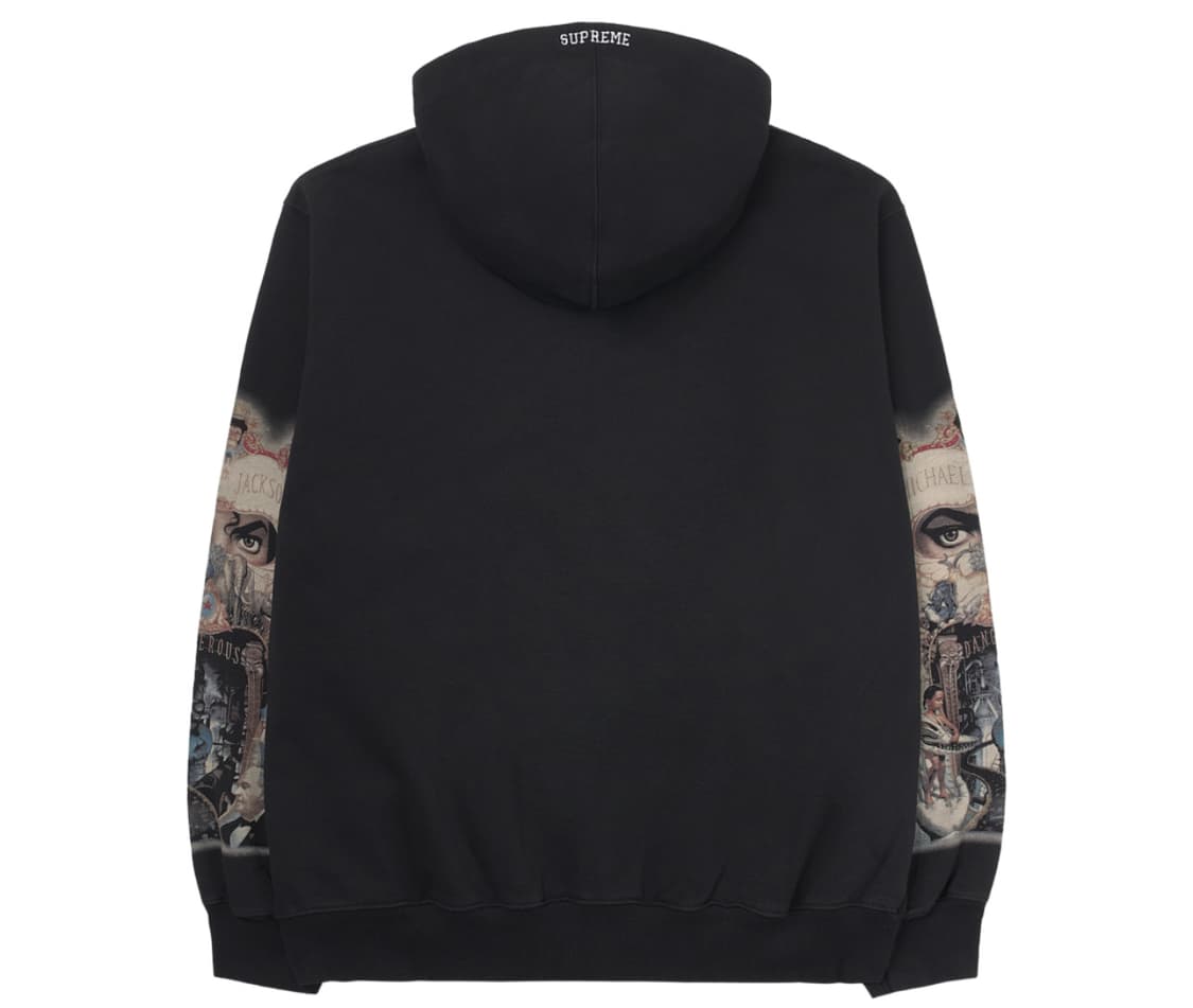 (새상품) 슈프림 마이클잭슨 데인저러스 후드 집업 블랙 XXL 상품이미지2