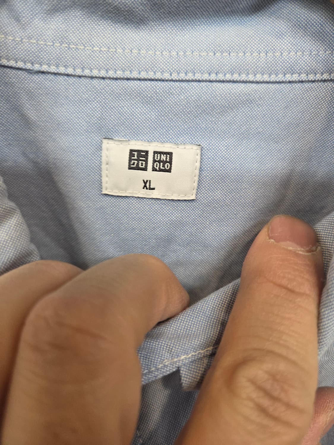 유니클로 옥스포드 셔츠긴팔 xl 상품이미지3