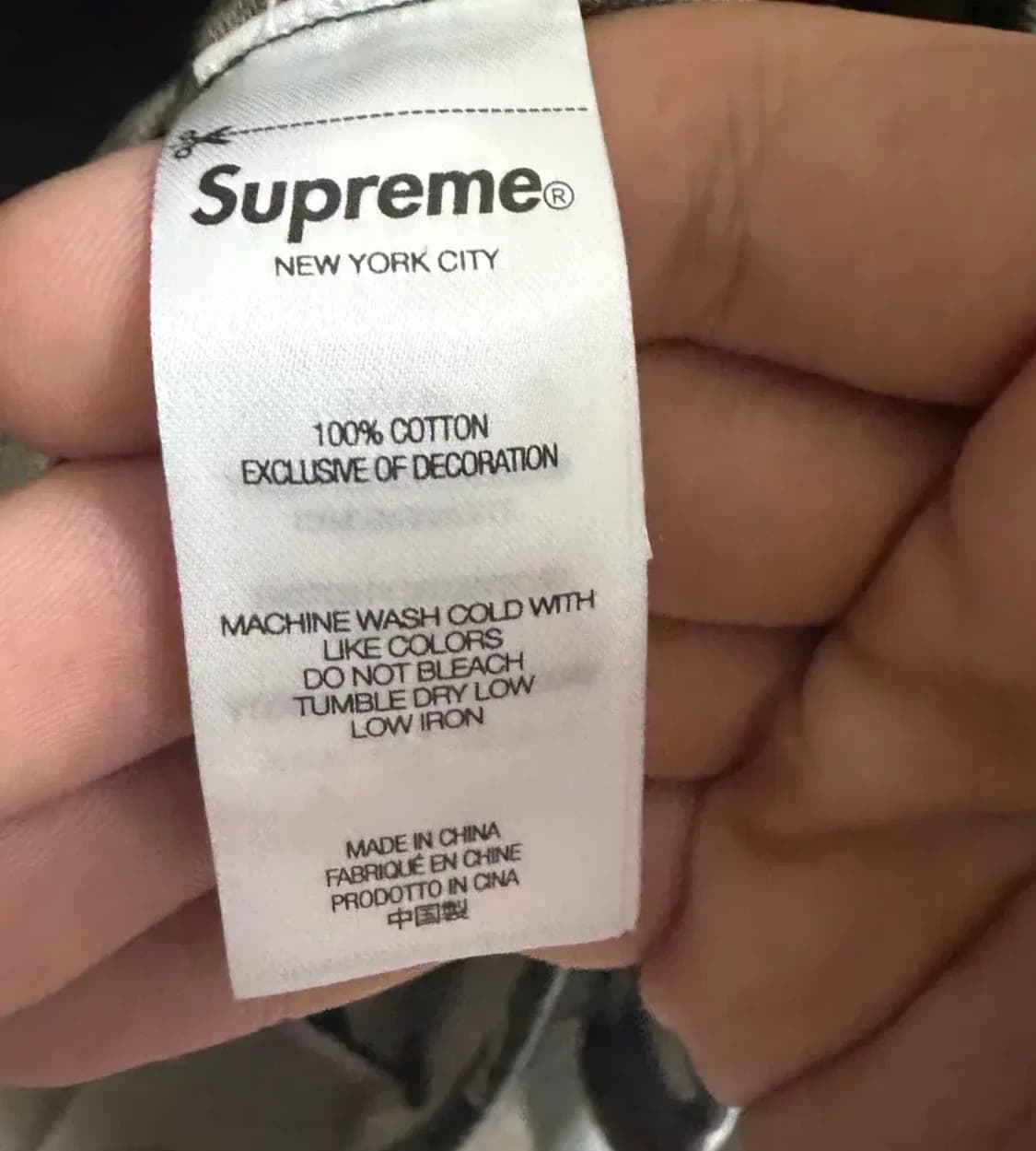 슈프림 스몰 박스 데님 셔츠 우드랜드 카모 상품이미지7