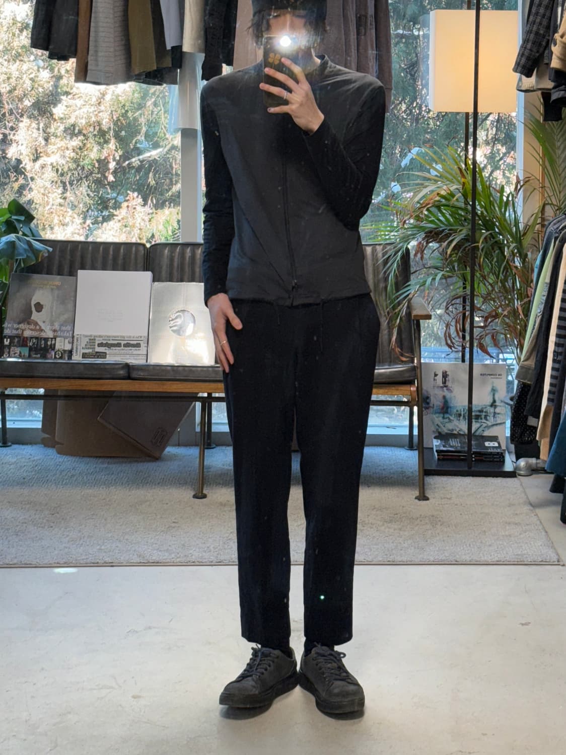 솔리드 옴므 테이퍼드 울팬츠 상품이미지3