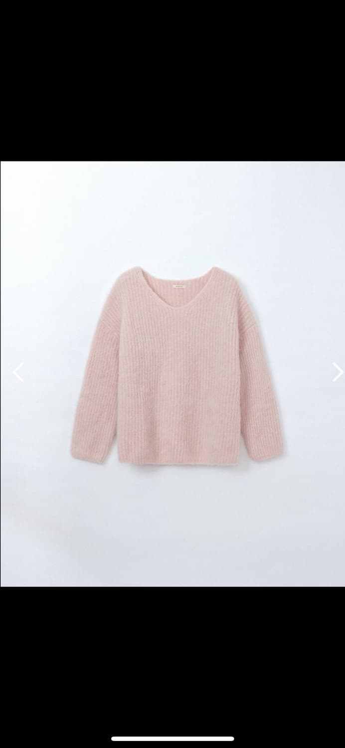 아카이브제이투유 알파카 오버사이즈 니트 핑크 상품이미지2