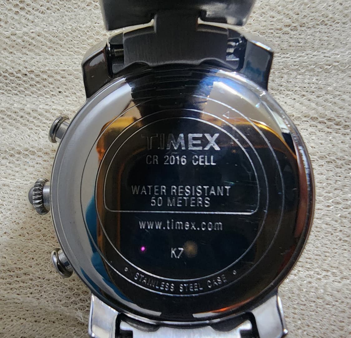 빈티지 00's 타이맥스 (Timex) 인디글로 크로노그래프 공용 상품이미지5