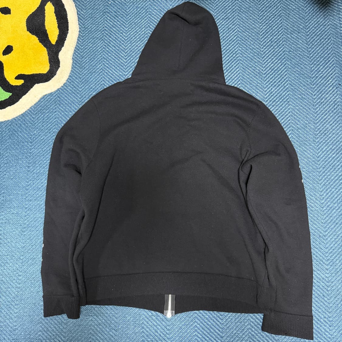 [L]크롬하츠 캐시미어 레터링 후드집업 블랙 상품이미지6