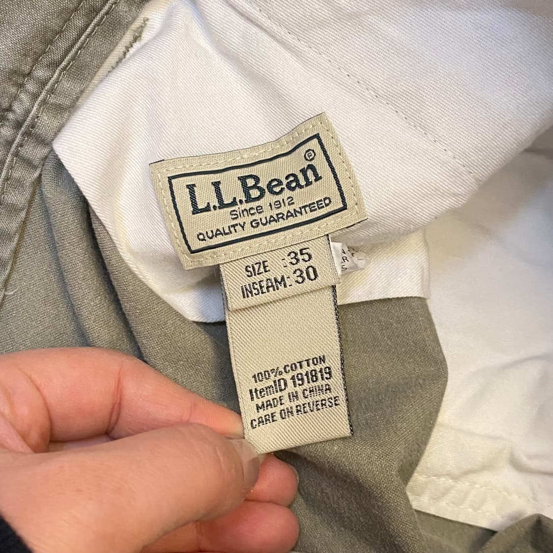 미국 빈티지 엘엘빈 면바지 카고팬츠 상품이미지4