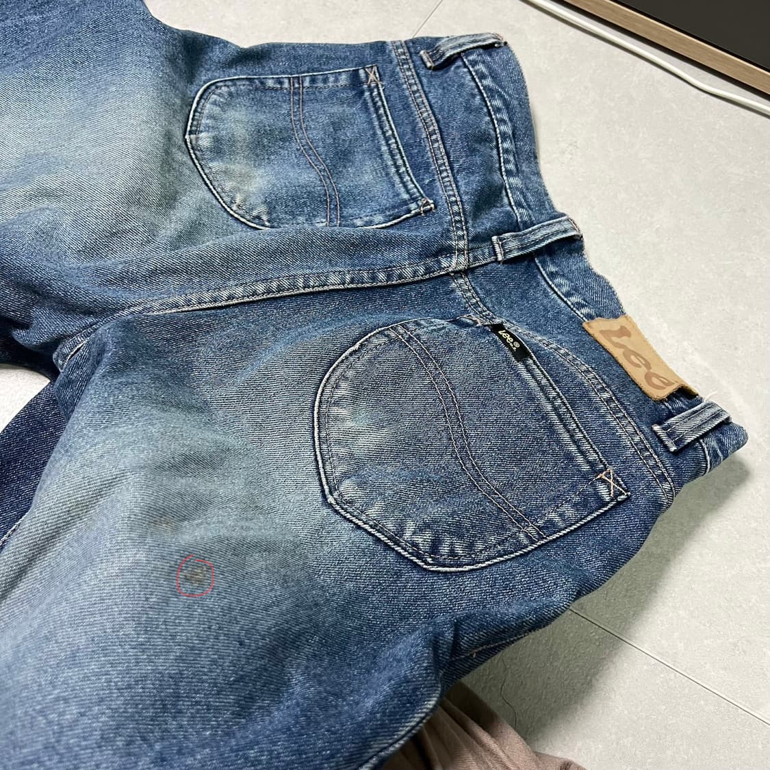 [30] 90s 쌍방울 Lee 빈티지 워싱 데님 청바지 상품이미지4