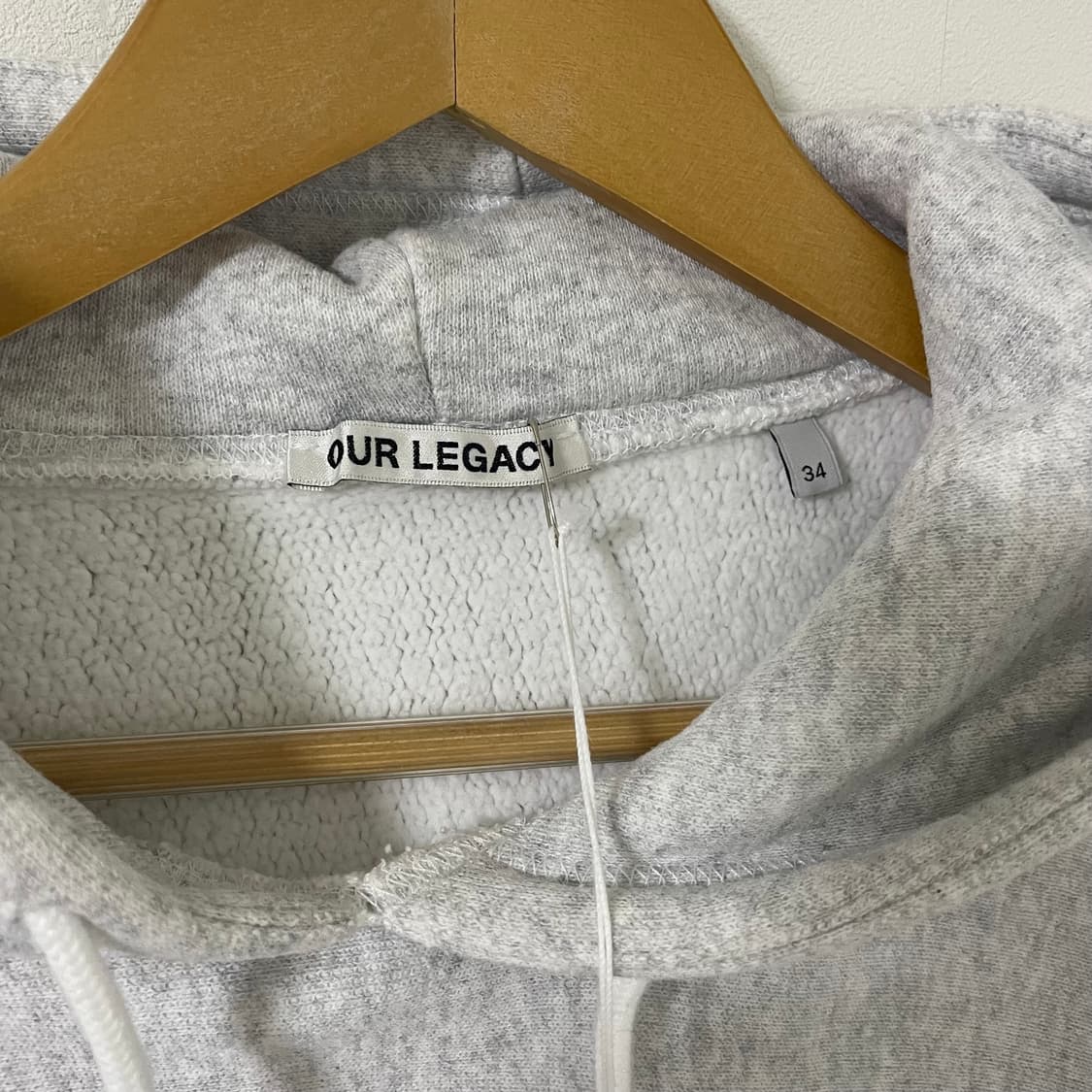 [34] 아워레가시 기모 맨투맨 멜란지 그레이 상품이미지6