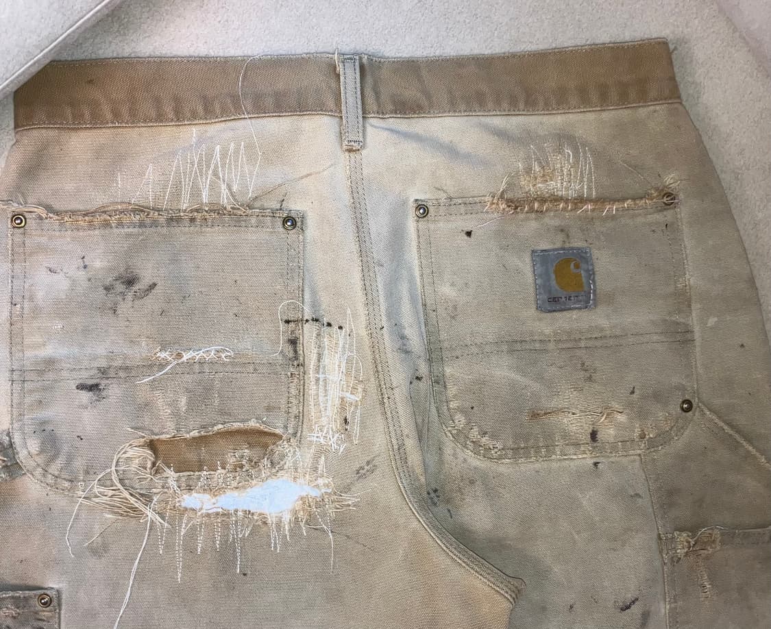 Carhartt distressed trashed double knee 상품이미지3