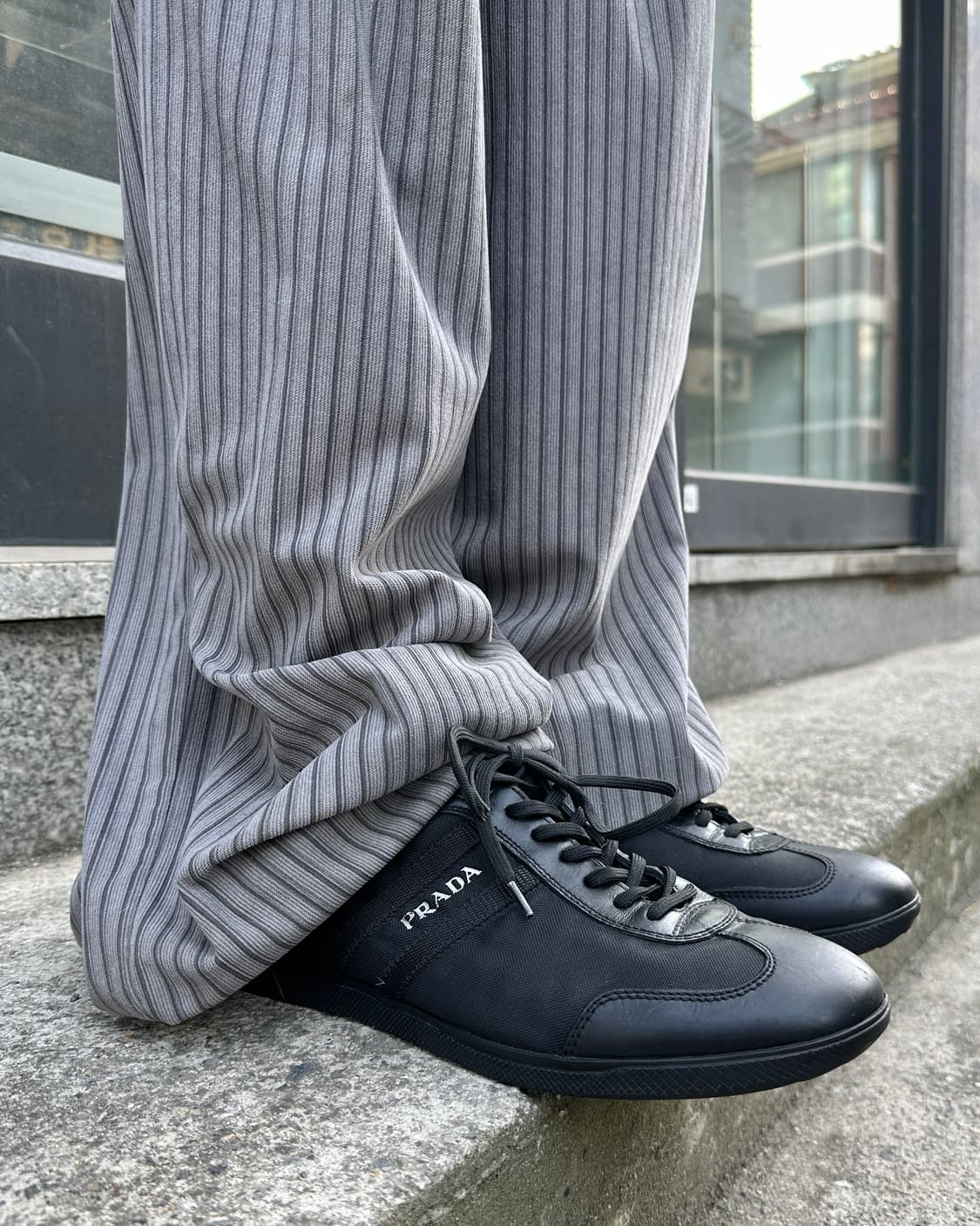 2000s 프라다 스포츠 로퍼 스니커즈 플랫 슈즈 드롭 상품이미지4