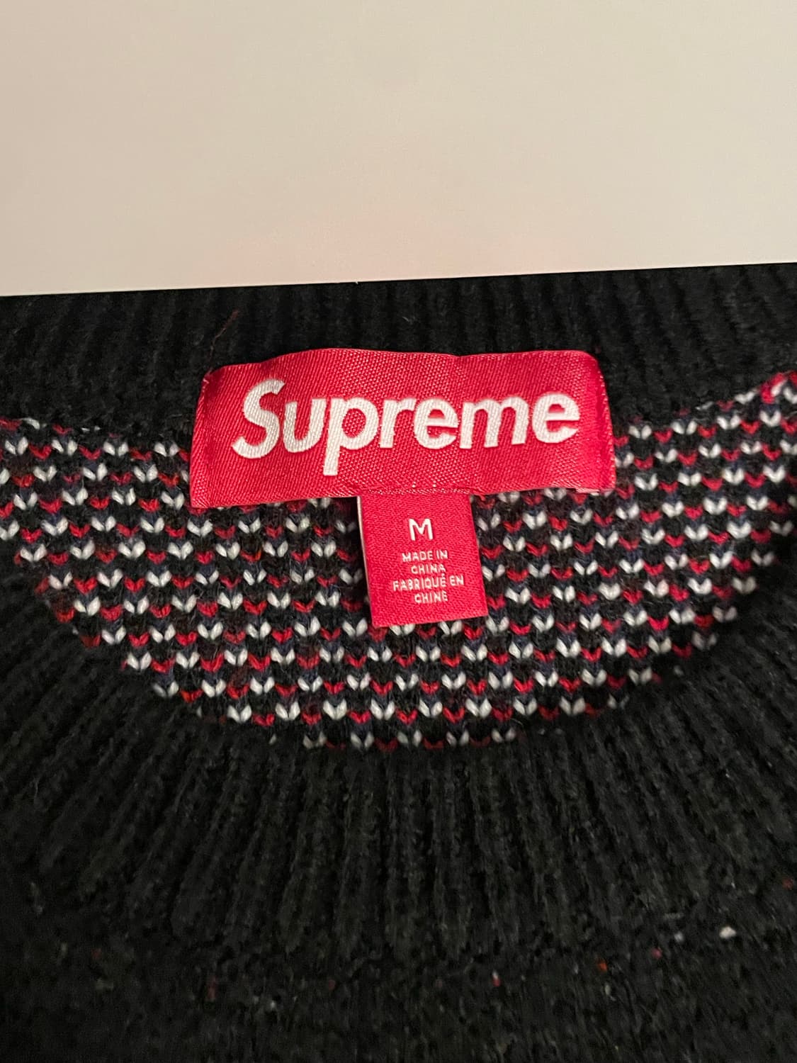 슈프림 타겟 스웨터 블랙 M 상품이미지3