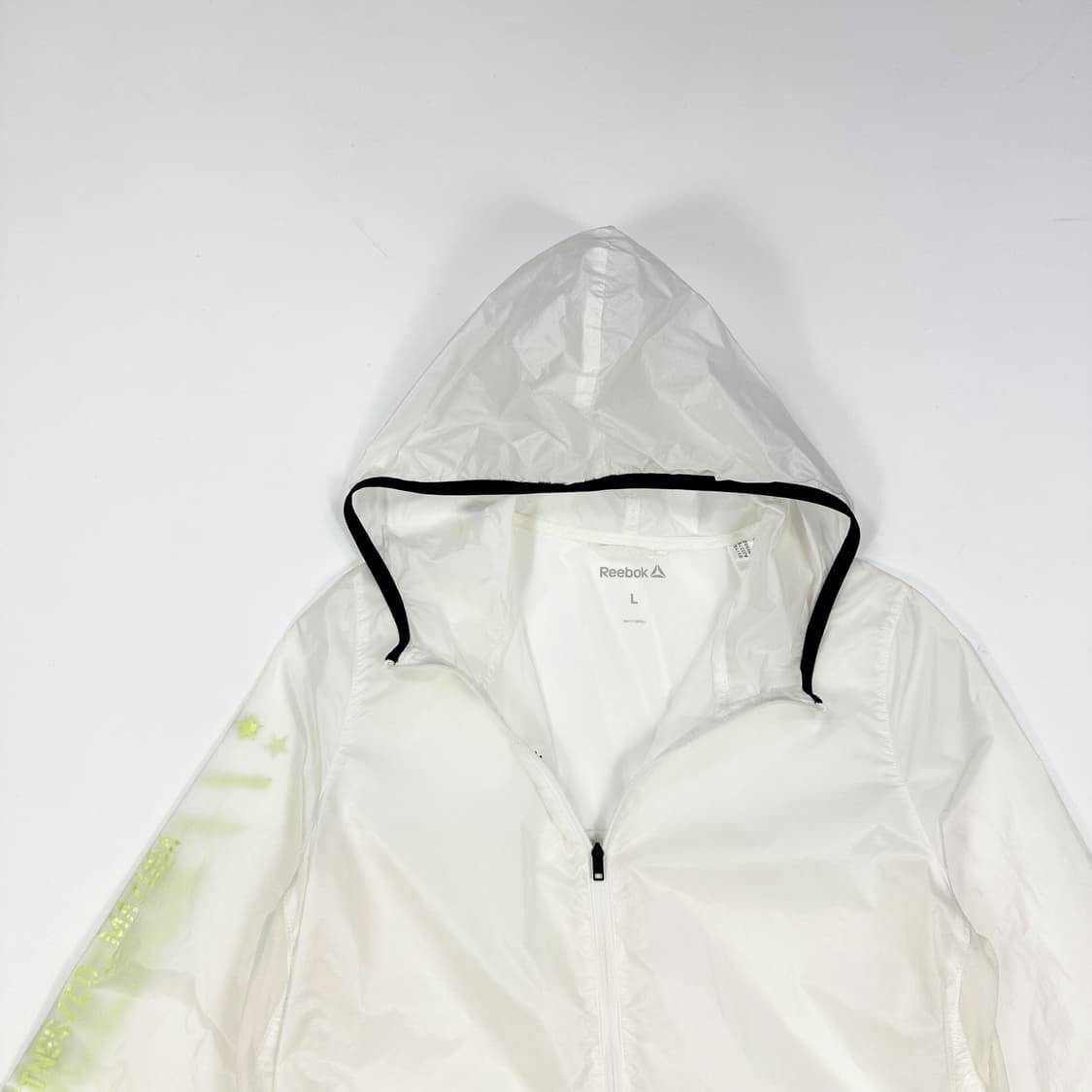 리복 트레이닝 화이트 바람막이 자켓 (L 여성추천) 상품이미지1
