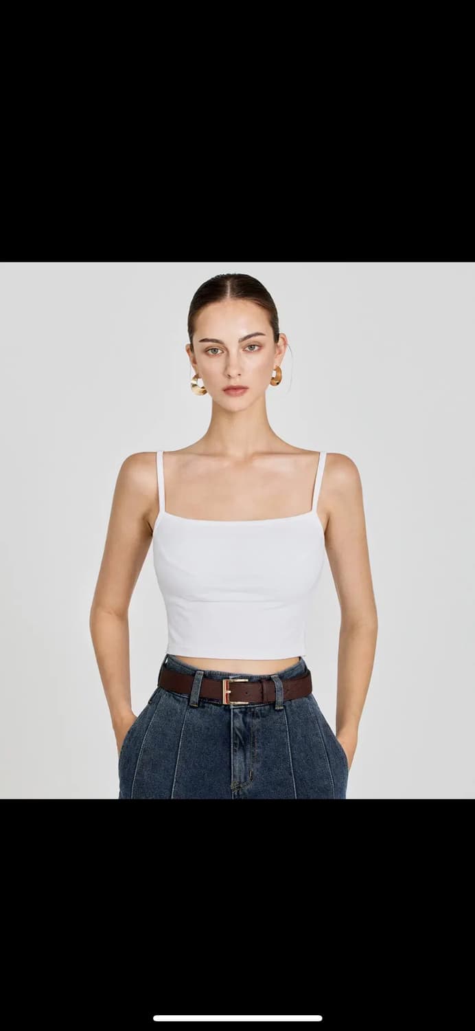 문트 데이 이너캡 브라탑 크롭 - 블랙, 화이트 M 상품이미지3