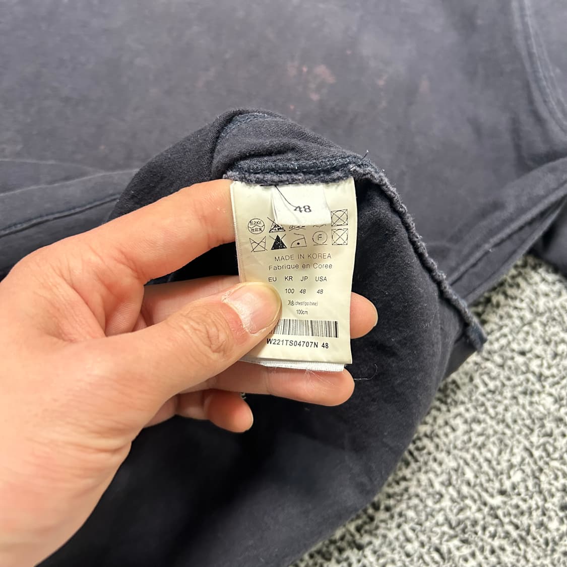 우영미(Wooyoungmi)헤비코튼 절게 반팔티 상품이미지6