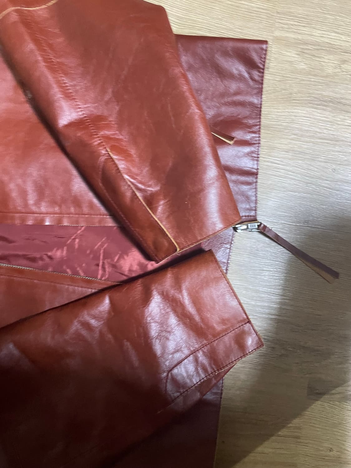 르마드 소가죽 레더 자켓 상품이미지5