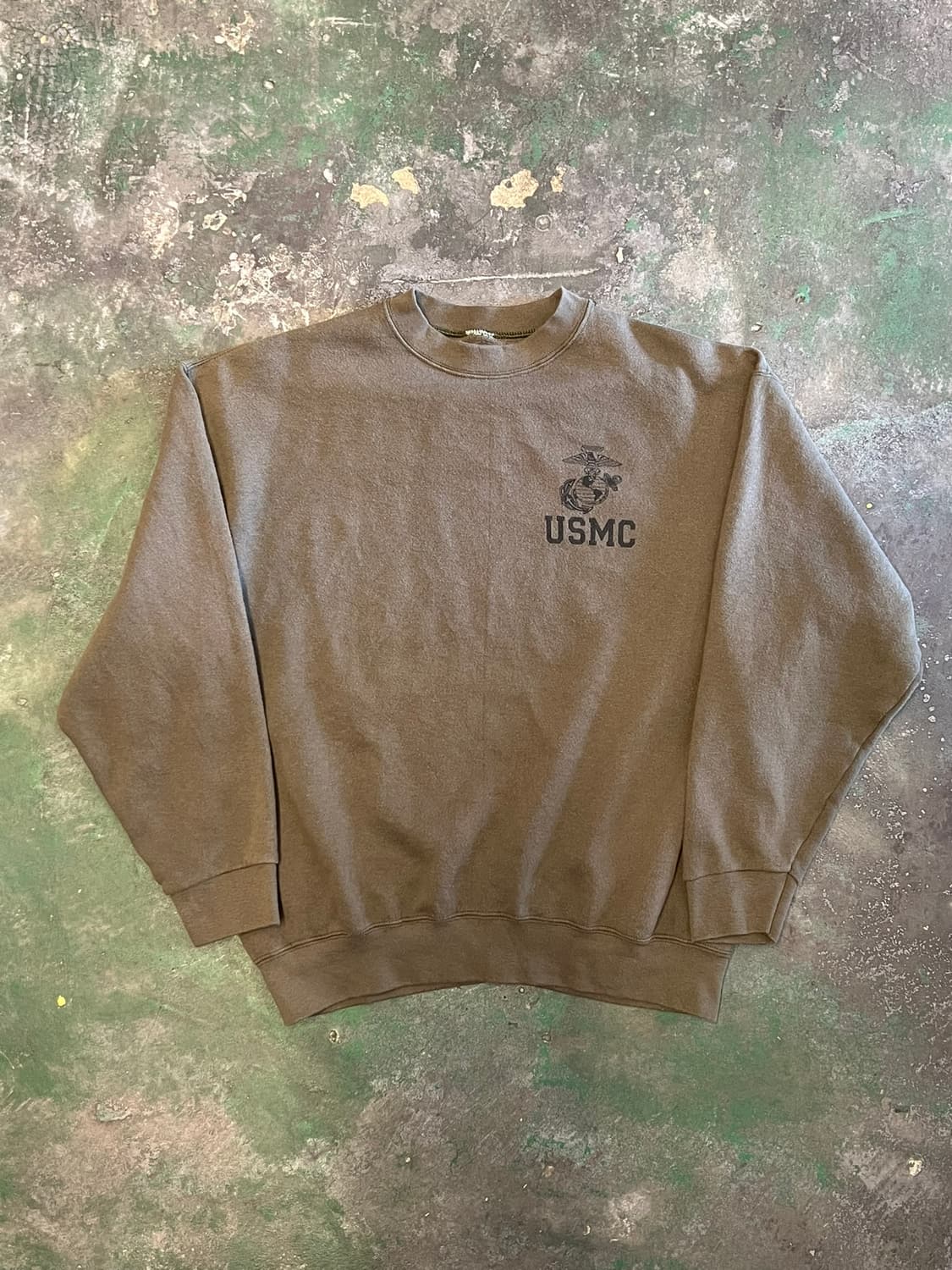 [XL] USMC 미군 해병대 밀리터리 크루넥 스웻셔츠 맨투맨 상품이미지1