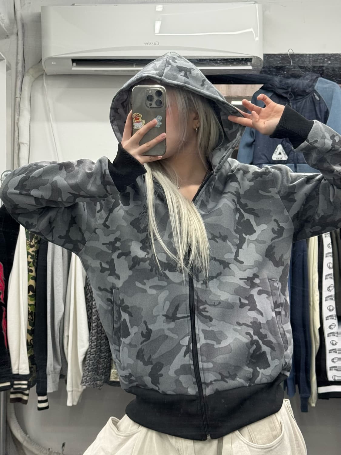 카라쿠리 타마시 오리엔탈 카모 후드집업 상품이미지2