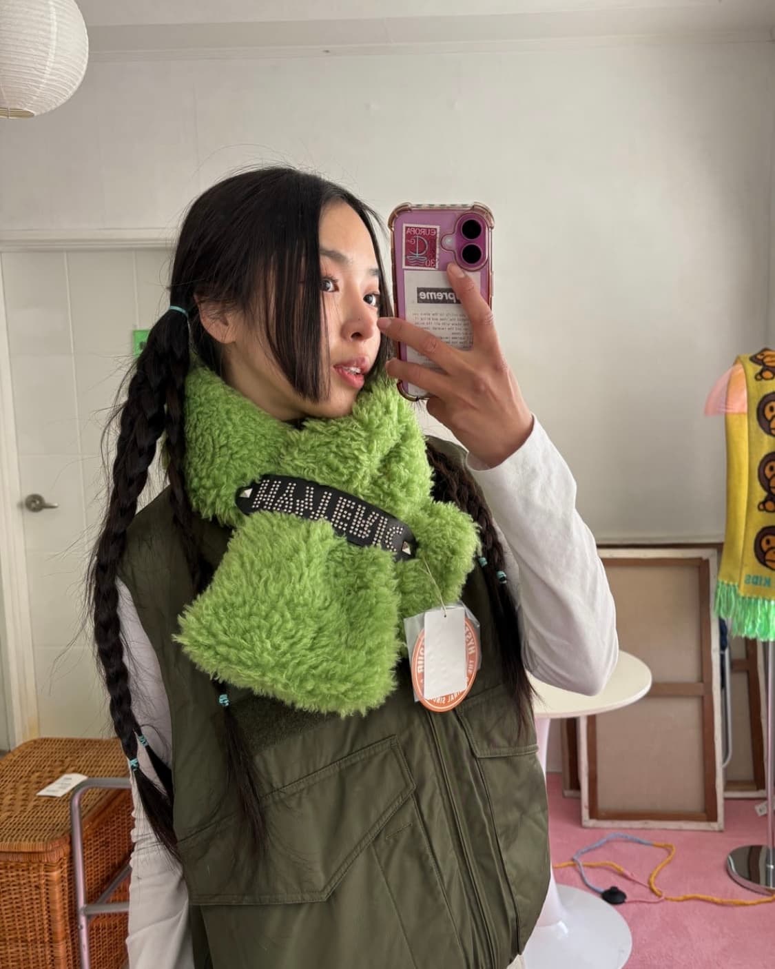 히스테릭 스터드 벨트 머플러(라스트) 상품이미지2