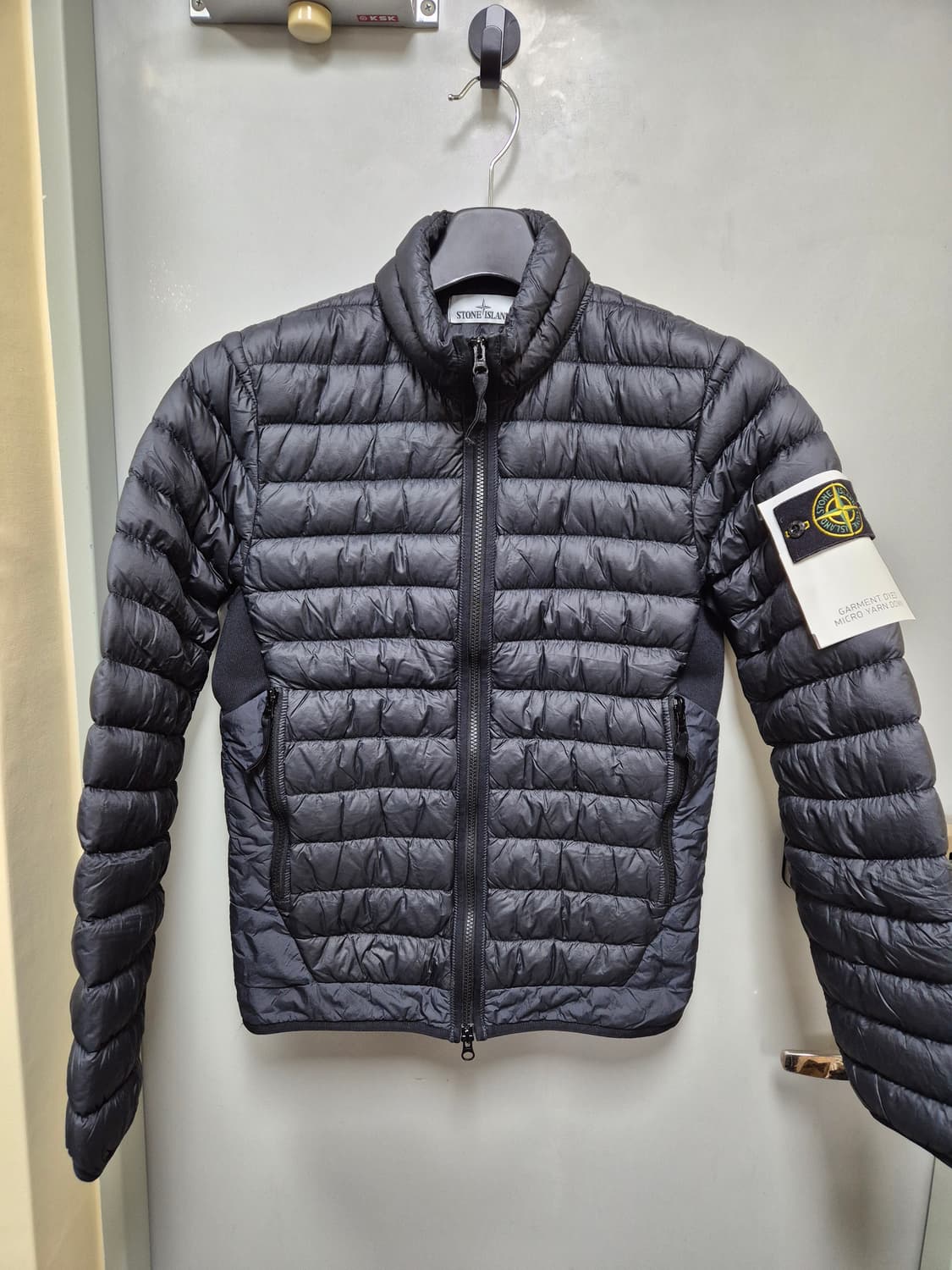 Stone island 가먼트 다잉 마이크로얀 경량 패딩 블랙 S 상품이미지1