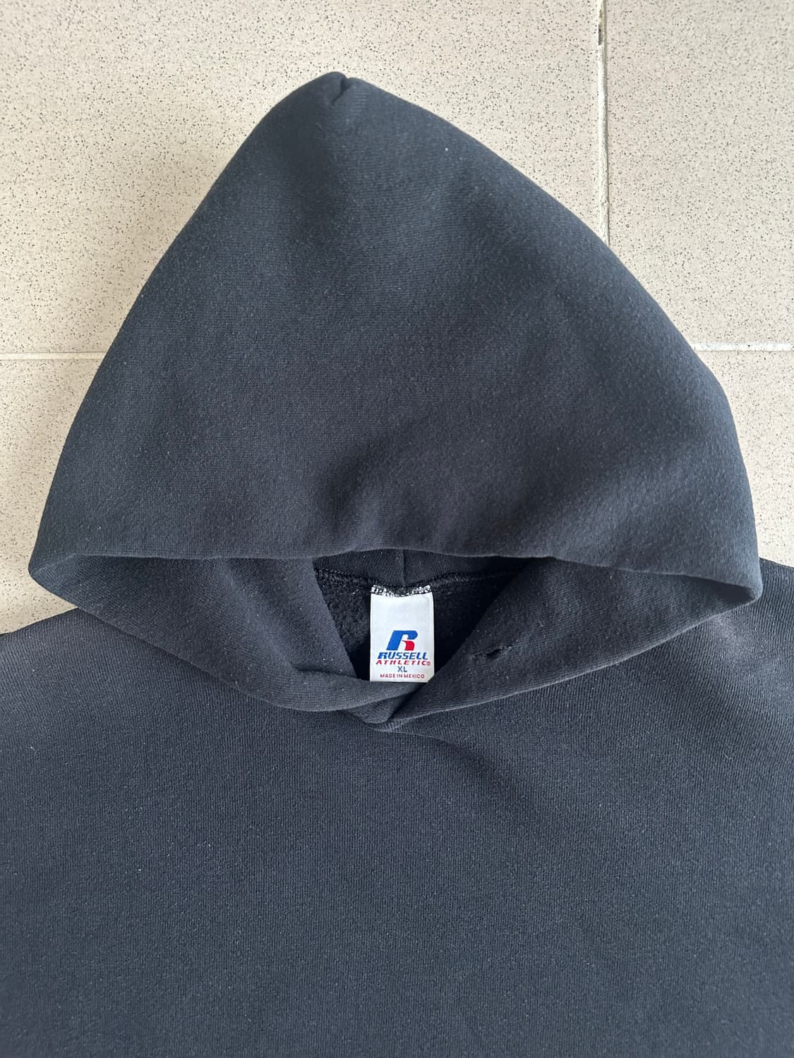 00s 빈티지 러셀 후드 블랙 XL 상품이미지4