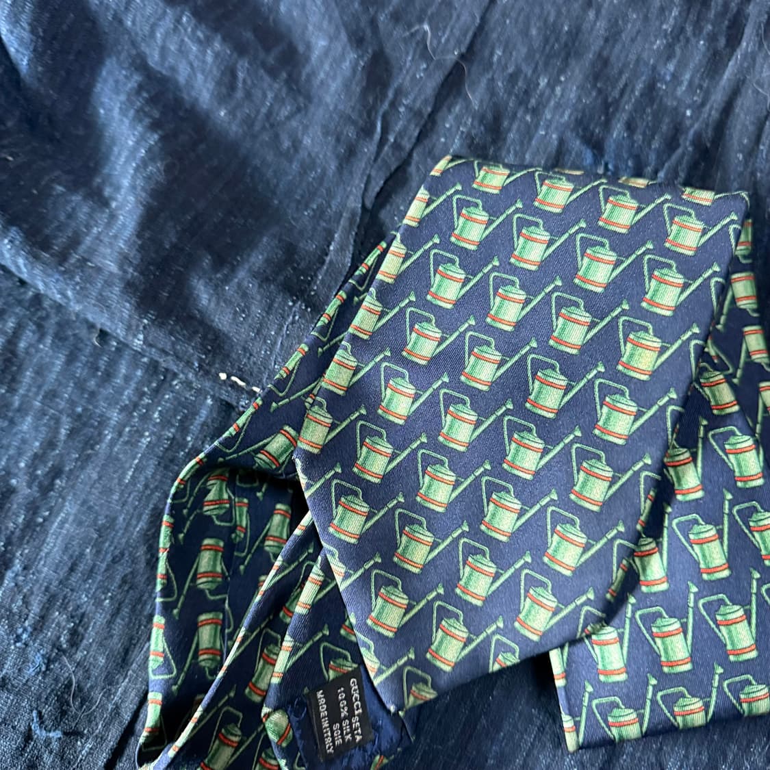 구찌 워터링 캔 실크타이 상품이미지2