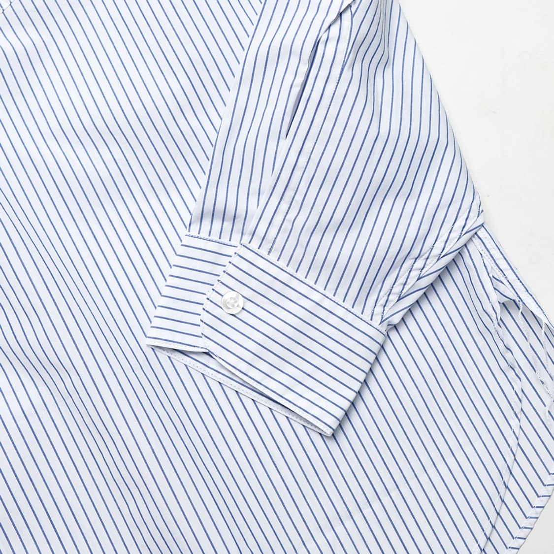 pencil stripe regular collar shirt  상품이미지4