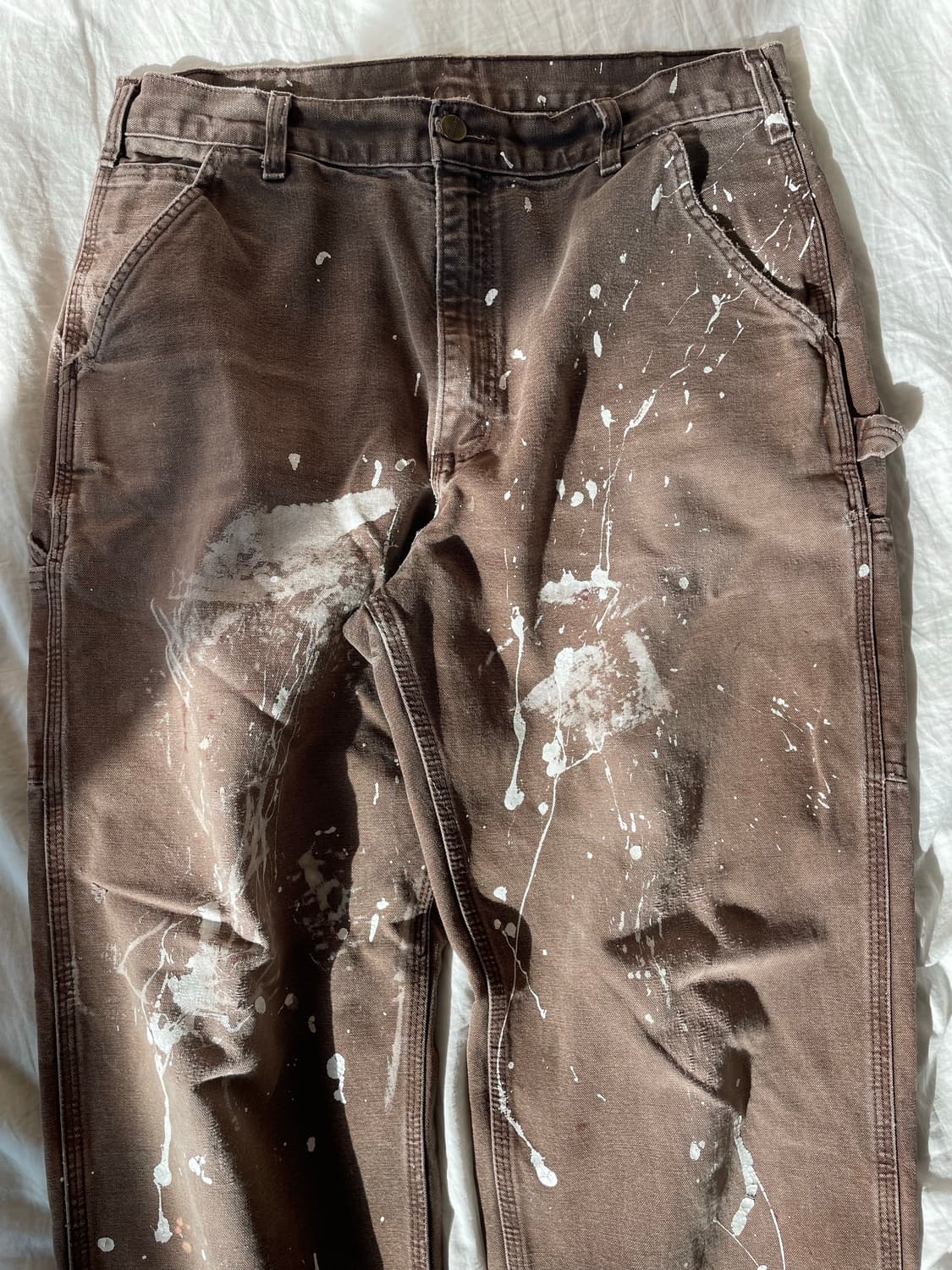 Vintaw Carhartt brown pants distressed 상품이미지1
