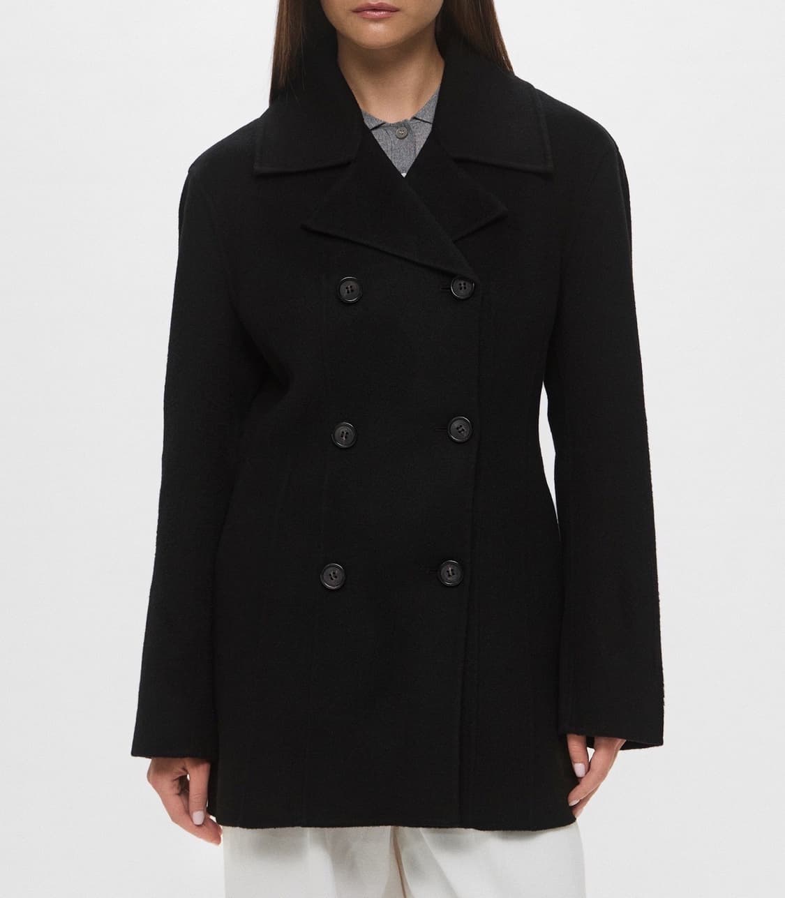 (정품/새상품) TOTEME 토템 여성 블랙 더블 울 웨이스트 자켓 상품이미지5